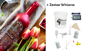 Kurs premium/mistrzowski ("Mistrz domowego winiarstwa") + Zestaw winiarza